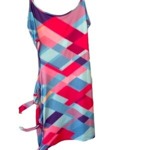 🦋🦋🦋 SHEIN Ladies Bodycon Multicolored Print Dress Thighhigh mini 6 New w/tags